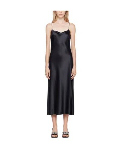 Staud A Thin Suspender Dress In Black