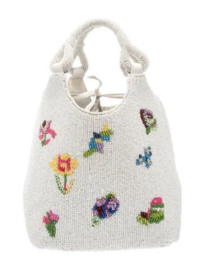 Pre-owned Staud Acrylic Top Handle Bag In Neutrals