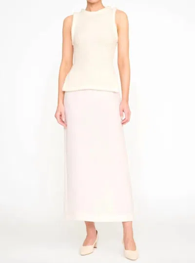 STAUD AERIN TOP IN IVORY