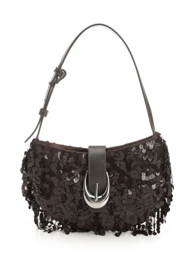 STAUD ALANA SHOULDER BAGS BROWN