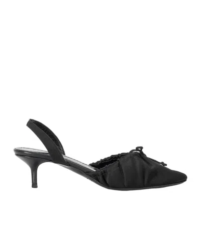 Staud Alba High-heeled Sandals With Bow Embellishment In Blue