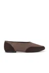 Staud Alba Sport Ballet Flat In Espresso