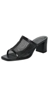 Staud Alessandra Heels Black Mesh In Black Mesh