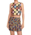 Staud Alora Top In Dance Floor In Brown