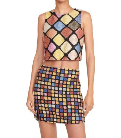 Staud Alora Top In Dance Floor In Brown