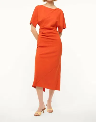 Staud Amelie Dress In Cayenne