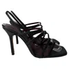 Staud Anise 100 Slingback Sandals In Black Leather In Black