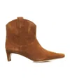 Staud Western Wally Ankle Boots In Tan In Brown