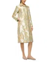 Staud Antoinette Coat In Metallic Bloom