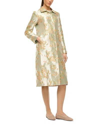 Staud Antoinette Coat In Metallic Bloom