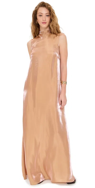 STAUD ARAYA DRESS ROSE GOLD