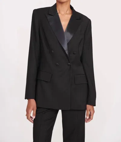 Staud Arch Tuxedo Blazer In Black