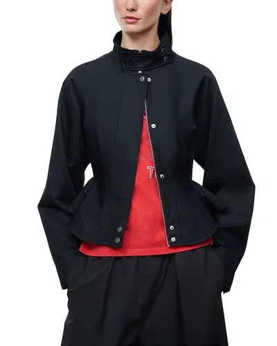 Staud Archie Peplum Jacket In Black