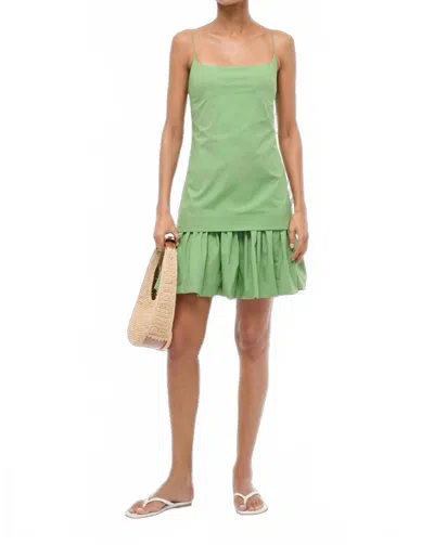 Staud Ari Mini Dress In Leaf In Gray