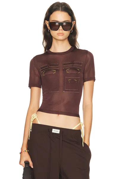 Staud Aster Top In Brown