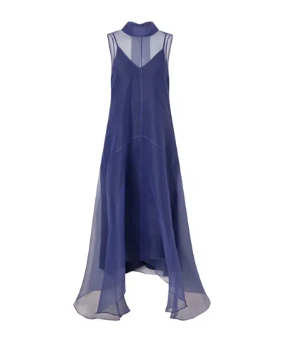 Staud Auden Dress In Blue
