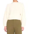 Staud Aura Sweater In Ivory