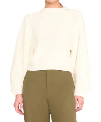 Staud Aura Sweater In Ivory In Multi
