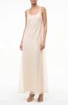 Staud Delfina Organic Cotton-blend Guipure Lace Maxi Dress In Neutral