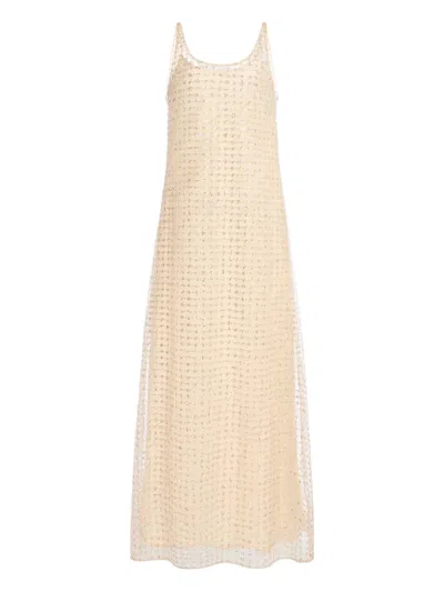 STAUD AURIELLE STAR-EMBELLISHED MAXI DRESS