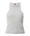 Staud Ayana Knit Tank Top In White