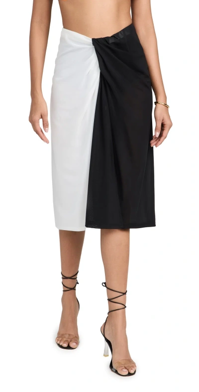Staud Azalea Skirt Black/white