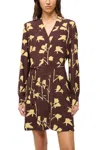 Staud Babs Dress In Earth Pressed Floral In Multi
