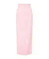 Staud Back Bifurcated Skirt In Pink
