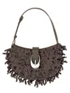 Staud Chic Sequin Shoulder Bag With Adjustable Strap In Metallic