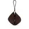 Staud Folded Leather Shoulder Bag In Brown