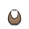 Staud Brown Moon Shoulder Bag In Brown