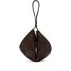 Staud Demy Leather Shoulder Bag With Adjustable Strap In Brown