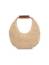 Staud Raffia Hobo Bag In Beige