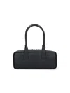 Staud Dude Small Leather Shoulder Bag In Black