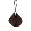 Staud Folded Leather Shoulder Bag In Brown