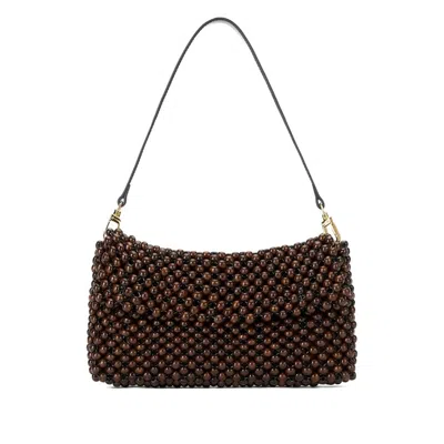 Staud Timmy Shoulder Bag In Brown