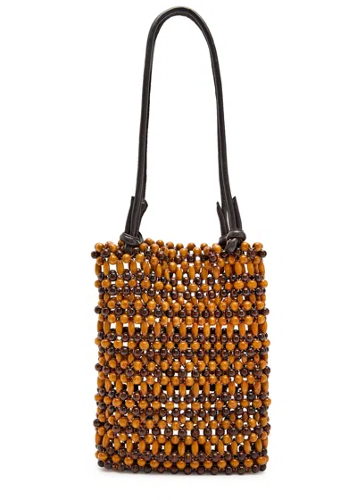 Staud Baja Beaded Mini Tote Bag In Multi