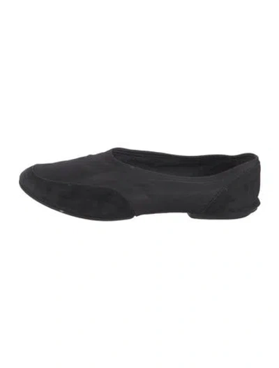 Pre-owned Staud Ballet Flats In Black
