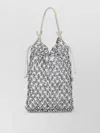 Staud Beach Bag Adjustable Straps Modern Texture In Gray
