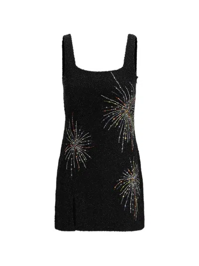 Staud Beaded Dress In Black