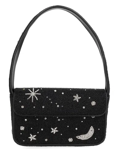 Staud Beaded Mini Shoulder Bag In Blue