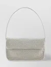 Staud Beaded Rectangular Shoulder Bag With Metallic Finish