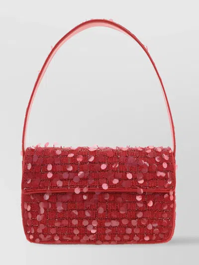 Staud Beaded Sequin Handbag Top Handle