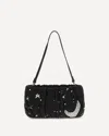 Staud Beaded Shoulder Bag In Black