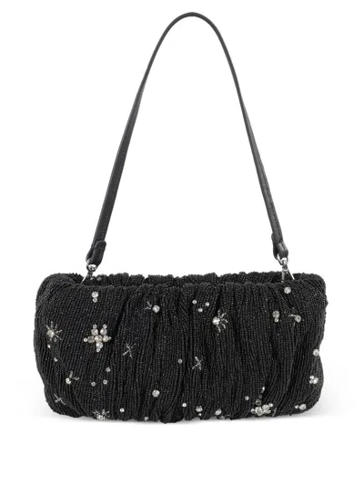 Staud Beaded Tote Bag In Black