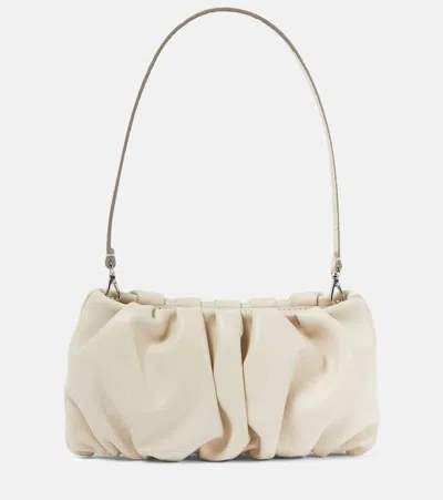 Staud Bean Leather Shoulder Bag In Crm Cream