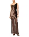 Staud Beaton Maxi Dress In Dark Chocolate In Brown
