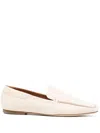 Staud Becks Loafers In Neutrals