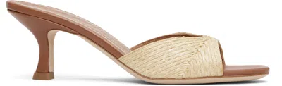 Staud Beige Brigitte Mule Sandals