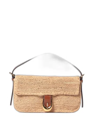 STAUD STAUD BEIGE NATURAL SHOULDER BAG
